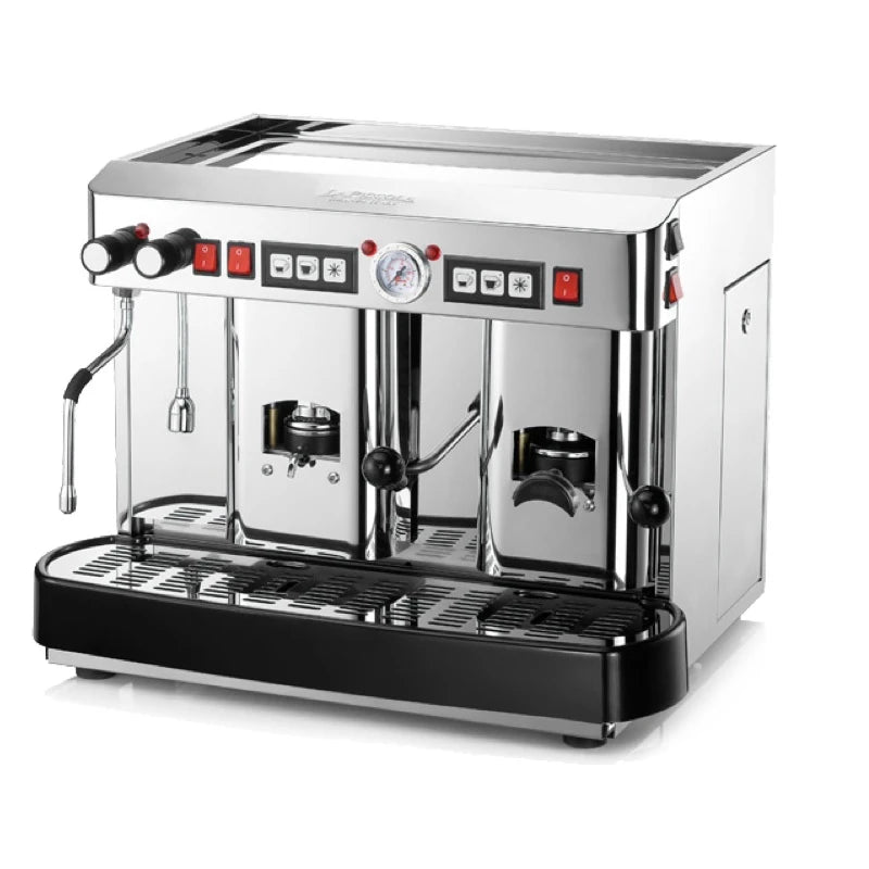 Italiensk håndbygget espressomaskine med steamer. Cecilia pro. E.S.E. Automatic Stål 2 Gruppe